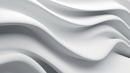 Abstract wave on white background generated ai