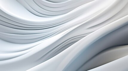 Abstract wave on white background generated ai