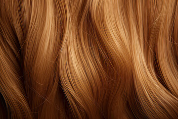 Fototapeta premium Hair texture close up hairs background vector blonde brown macro, generated ai