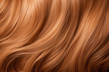 Naklejka premium Hair texture close up hairs background vector blonde brown macro, generated ai