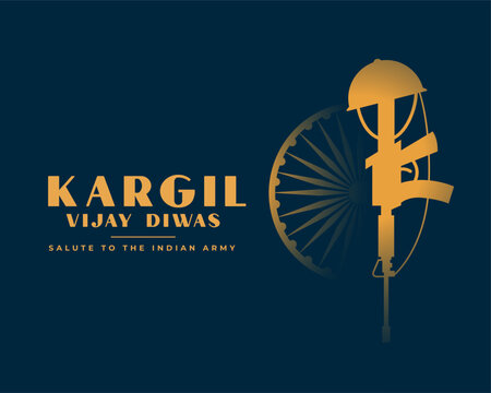 26th july kargil vijay diwas event background with war theme