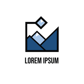 simple minimalistic business logo design,
a hiking company logo design,