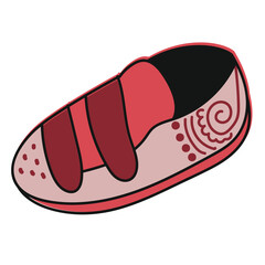 babyshoes icon set hand drawn doodle vector illustration