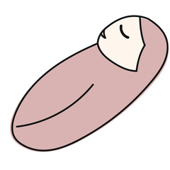 baby  icon set hand drawn doodle vector illustration