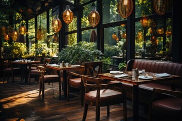 Fototapeta na wymiar Home restaurants lifestyle indoors. Generative AI