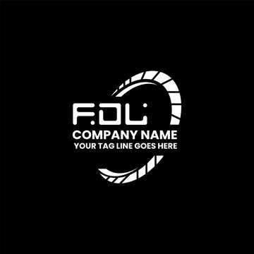 FDL letter logo creative design with vector graphic, FDL simple and modern logo. FDL luxurious alphabet design  