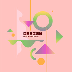 Abstract background with simple elements. An image with a composition of geometric elements and shapes.