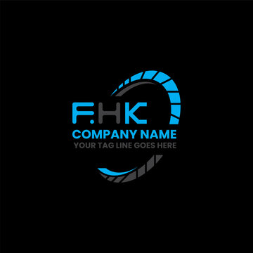 FHK letter logo creative design with vector graphic, FHK simple and modern logo. FHK luxurious alphabet design  