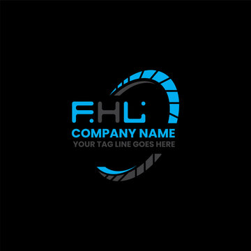 FHL letter logo creative design with vector graphic, FHL simple and modern logo. FHL luxurious alphabet design  
