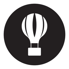 hot air balloon icon vector