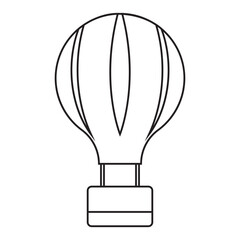 hot air balloon icon vector