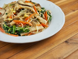 한국전통음식 잡채, 요리