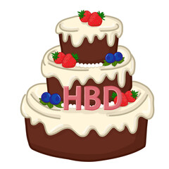 cake with cherries