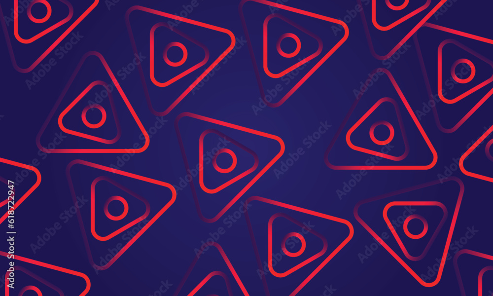 Poster seamless pattern with shapes . tringle pattern background design .