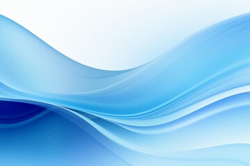 Mesmerizing Abstract Blue Wave on Background  Generative AI
