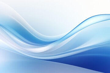 Fototapeta premium Mesmerizing Abstract Blue Wave on Background Generative AI