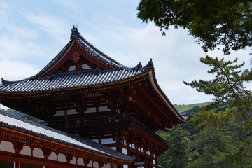 Japanese shrine roof, Japan travel 