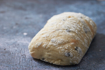 A loaf of bread on a vintage background