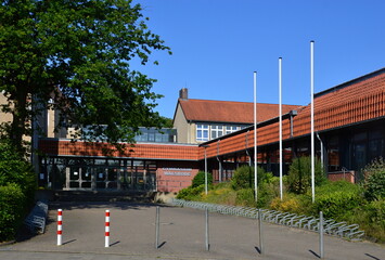 Fototapeta na wymiar High School in the Town Walsrode, Lower Saxony