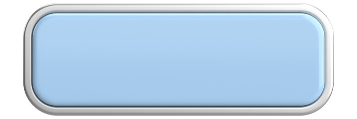 3D button. Empty button. 3D illustration.