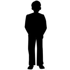 Man standing silhouette