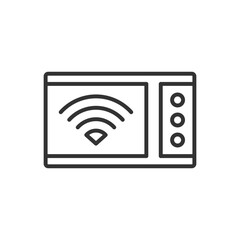 smart microwave icon - control oven icon