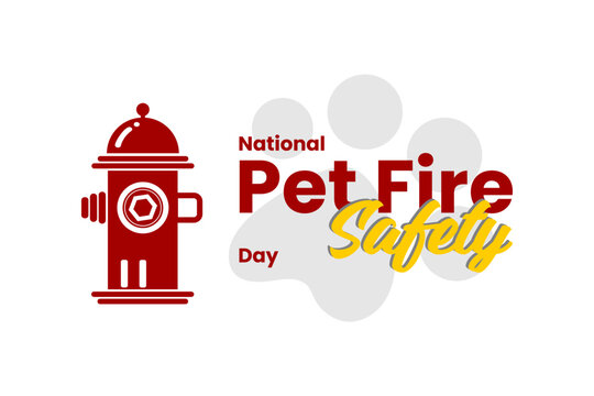national pet fire safety day, background template Holiday concept
