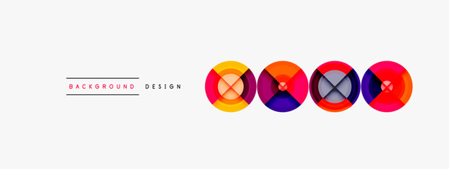 Creative circle geometric abstract background