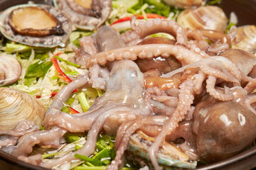 haemultang, Octopus and seafood soup 