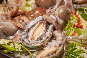 Octopus Soup,  Octopus and seafood soup