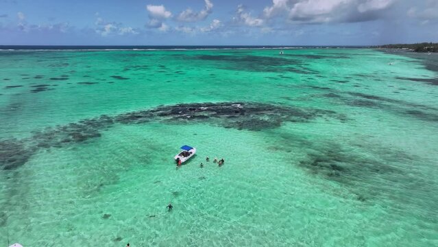 Snorkeling And Water Activities In Mauritius, Aerial View