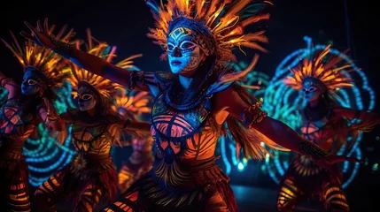Papier Peint photo autocollant Carnaval An energetic dance performance