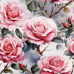watercolor rose illustrator