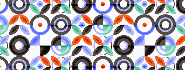Colorful circles abstract background. Hi-tech design for wallpaper, banner, background, landing page, wall art, invitation, prints, posters