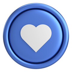 Like button. Like icon. 3D illustration.