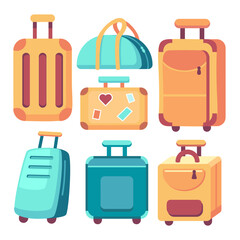 Set travel bags elements