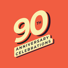 anniversary celebrations logo design template