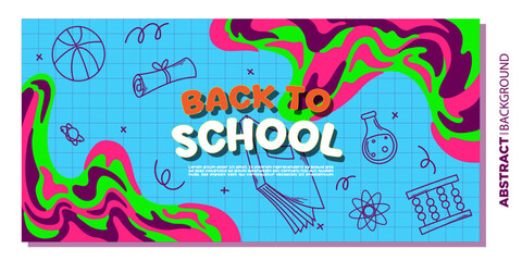 colorful back to school background