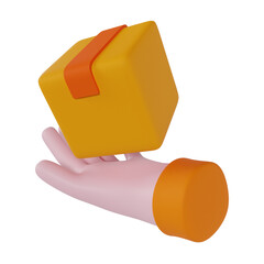 3d element delivery icons render