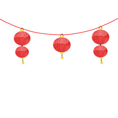 Rad lamp in happy dragon festival