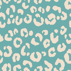 Abstract modern leopard seamless pattern. Animals trendy background. Color decorative vector stock illustration for print, card, postcard, fabric, textile. Modern ornament of stylized skin