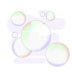 vector of some pretty colored bubbles in the air.