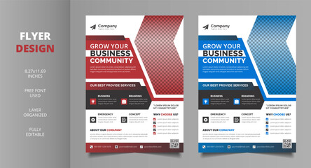 Creative Layout corporate trendy business flyer template modern advertising magazine poster flyer a4 print design editable