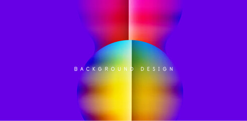 Colorful circle abstract background. Template for wallpaper, banner, presentation, background