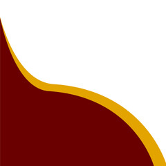 Corner Wave Maroon And Gold
