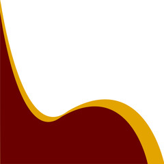 Corner Wave Maroon And Gold