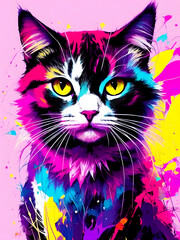 ANIMAL COLORFUL ABSTRACT ARTWORK - AI generated