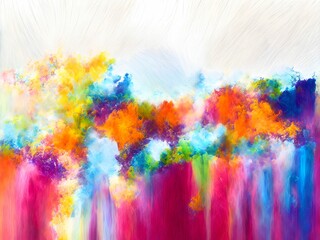 ABSTRACT ART COLORFUL AI generated