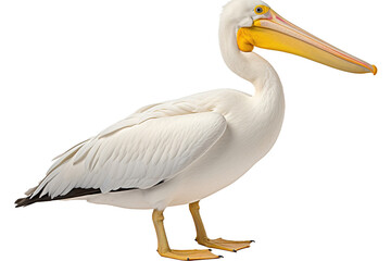 pelican. Transparent background. generative AI