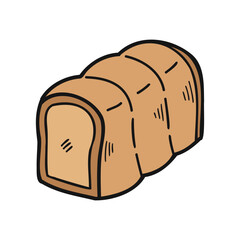 isolate bakery bread vector design
